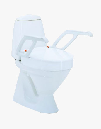 Aquatec 90000 Toilettensitzerhöhung mit Armlehne weiss bis 150kg