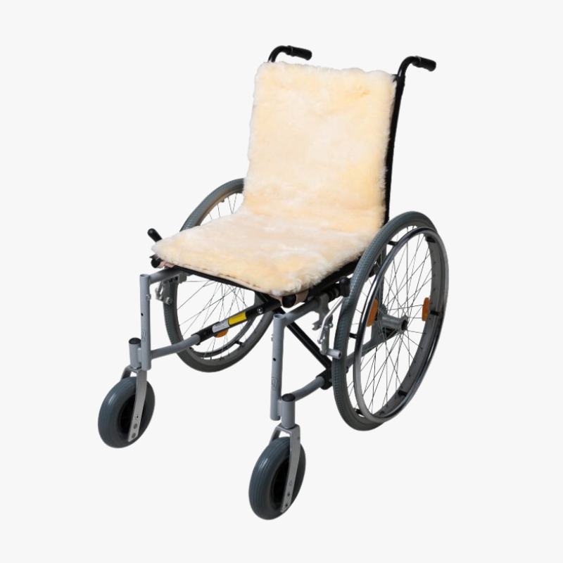 Rollstuhlauflage Echtfell medizinisch