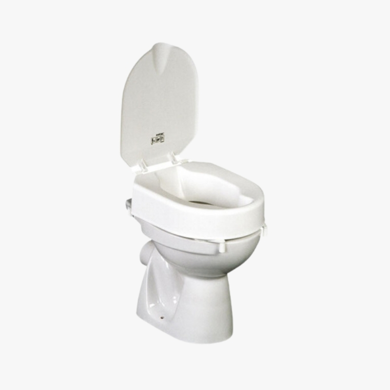 Hi-Loo Toilettensitzerhöhung mit Klammern und Deckel