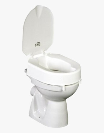 Hi-Loo Toilettensitzerhöhung mit Klammern mit Deckel