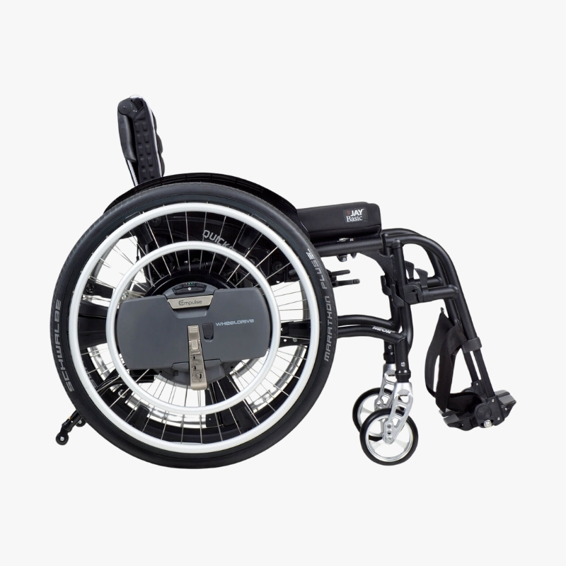 Quicki - WheelDrive Zusatzantrieb für Rollstühle (inkl. Anbauset, startklar)